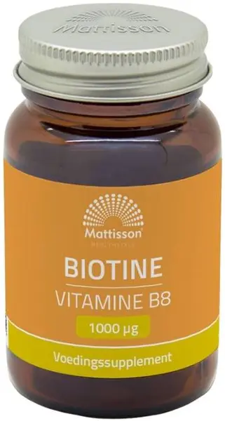 Biotine, 1000 µg, 60 tablete, Mattisson Healthstyle