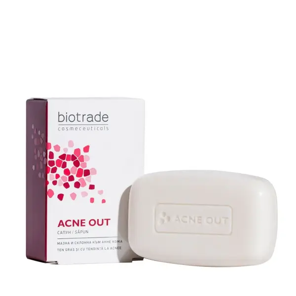 Biotrade Acne Out Soap pentru ten acneic și gras Volum 100 g
