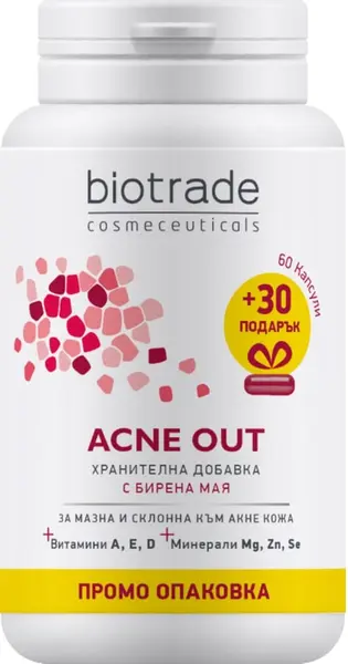 Biotrade Acne Out Supliment alimentar, 60 + 30 capsule