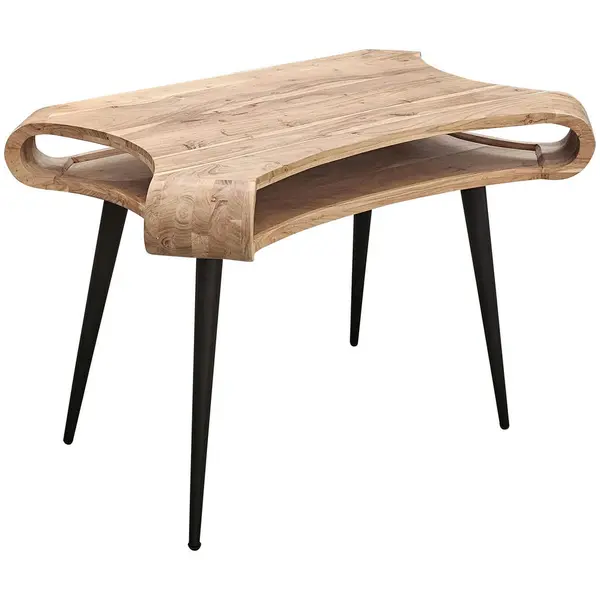 Birou, 120/80/70 cm, lemn, metal