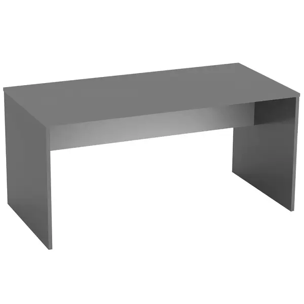 Birou din DTD laminat gri antracit/alb 160x80x76 cm Birou din DTD laminat gri antracit/alb 160x80x76 cm