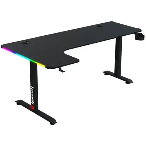Birou gaming Redragon GD-3200-L, iluminare RGB, Negru
