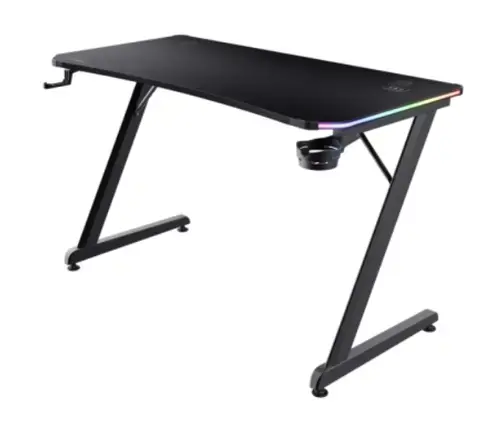 Birou gaming RGB Trust GXT 709 Luminus (Negru)