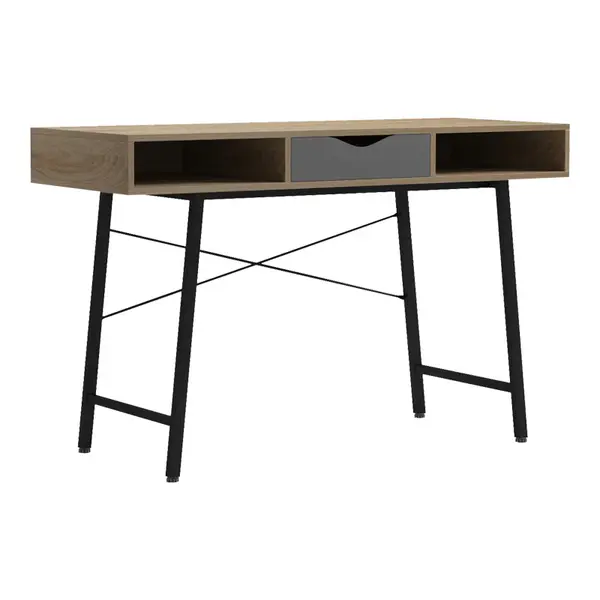 Birou Komo, Gri Sonoma, 120x48x76 cm