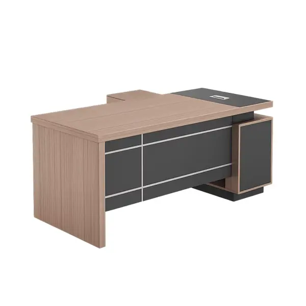 Birou managerial Bellagio cu cadru melaminat și panou frontal -dimensiuni W1800 &times; D800 &times; H750 mm