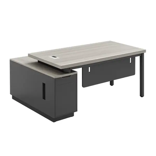 Birou managerial Valence cu corp lateral melaminat 1200 mm &ndash; W1600&times;D800&times;H750 mm