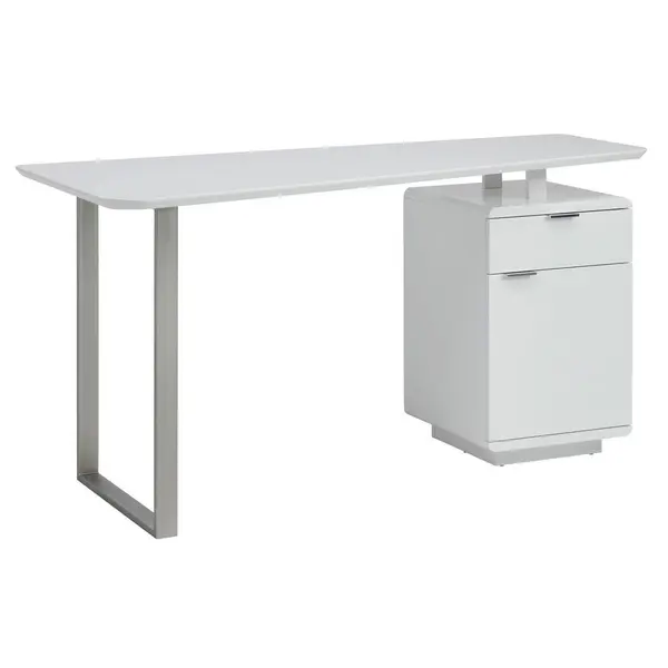 Birou, metal, material pe bază de lemn