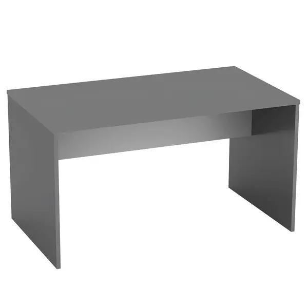 Birou PC din DTD laminat gri antracit/alb 140x80x76 cm Birou PC din DTD laminat gri antracit/alb 140x80x76 cm