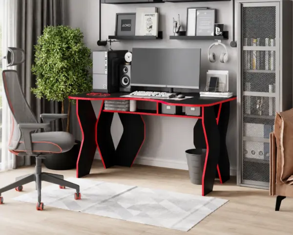 Birou Pc Kl 9.0 Wenge Rosu