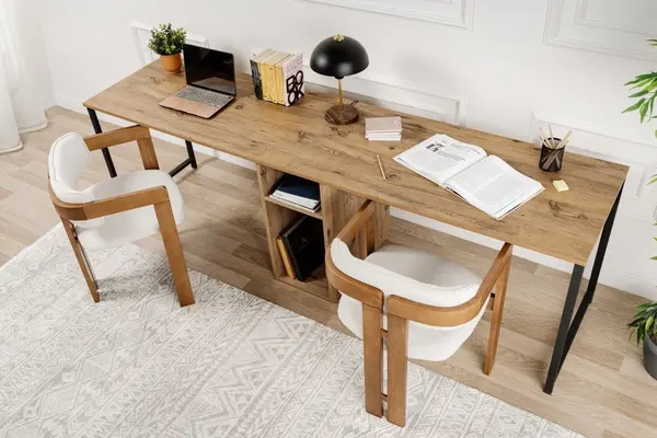 Birou Twin Study Desk Verde inchis