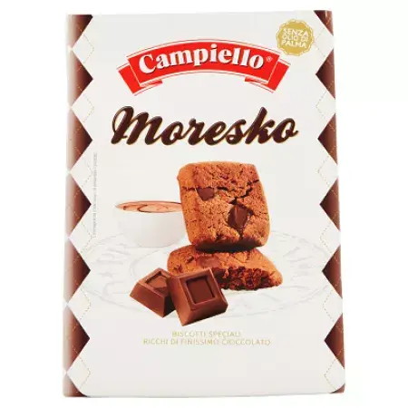 Biscuiti cu ciocolata Moresko, 250g, Campiello