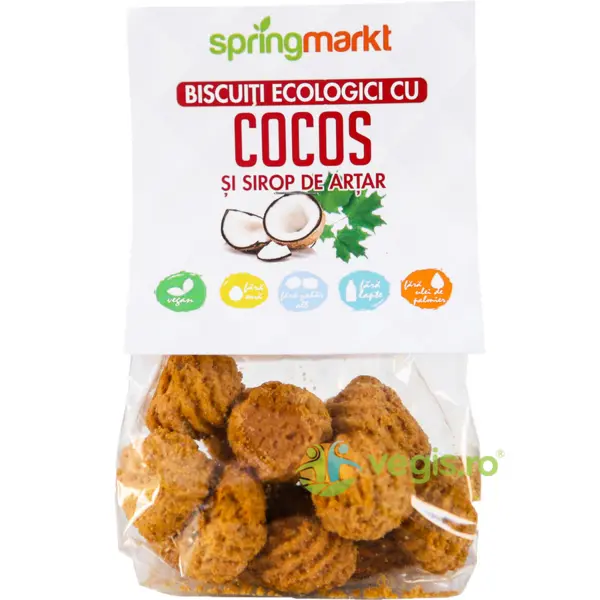 Biscuiti cu Cocos si Sirop de Artar Ecologici/Bio 100g