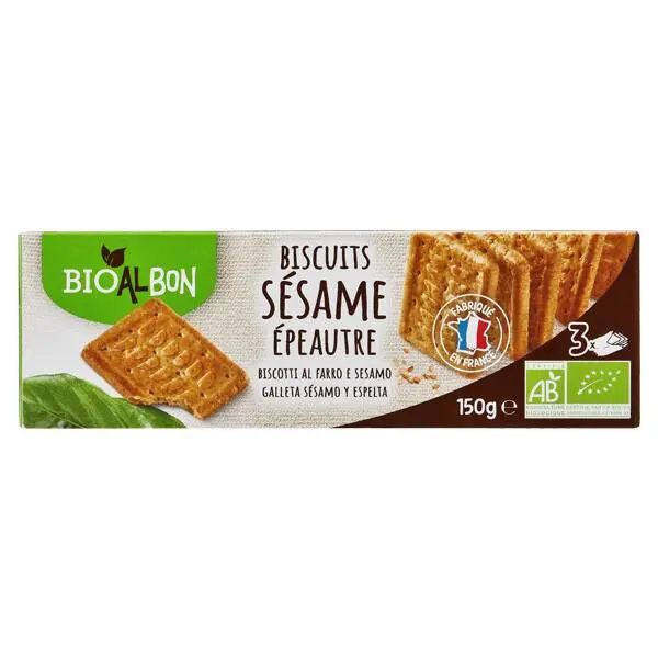 Biscuiti cu susan, 150g, Bioalbon