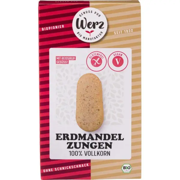 Biscuiti din faina integrala de orez si nuci tigru fara gluten, eco - 125 g