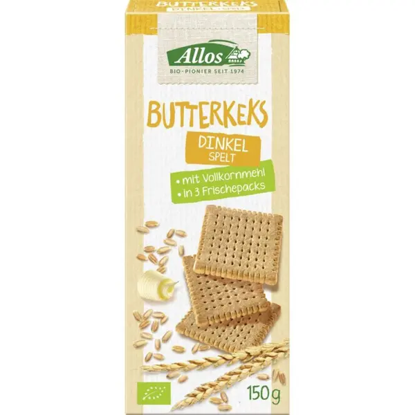 Biscuiti din spelta unt si miere, eco - 150 g