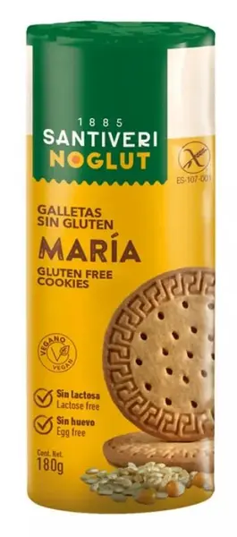 Biscuiți Maria Noglut, fără gluten, 180 g, Santiveri