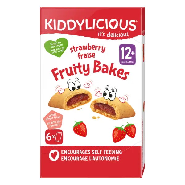 Biscuiti moi cu capsuni +12 luni, 132g, Kiddylicious