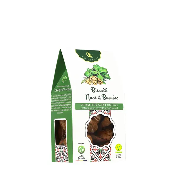 Biscuiți nucă & busuioc 130 gr