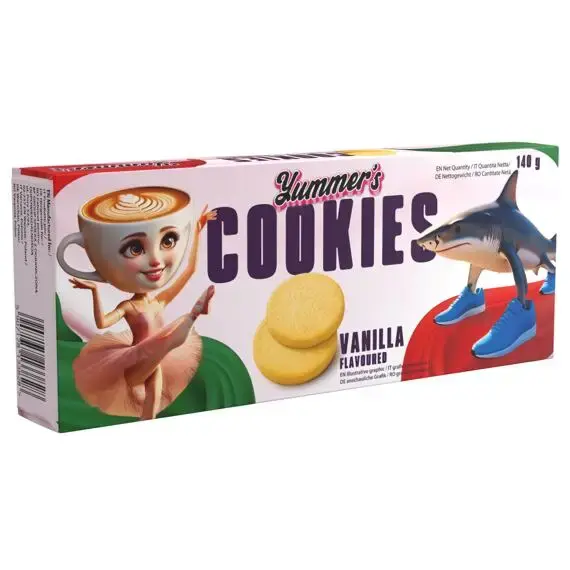 Biscuiti Yummer's Cookies Vanilla 140 g