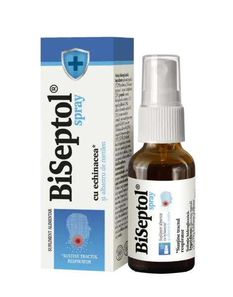 BiSeptol spray cu echinacea si albastru de metilen, 20ml, Dacia Plant