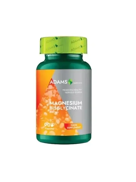 Bisglicinat de Magneziu 800 mg, 90 capsule – Adams