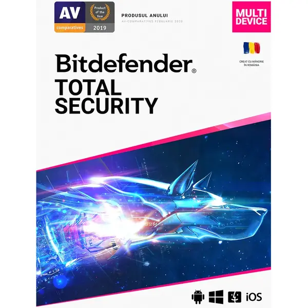 BitDefender Bitdefender Total Security 1 an, 3 dispozitive