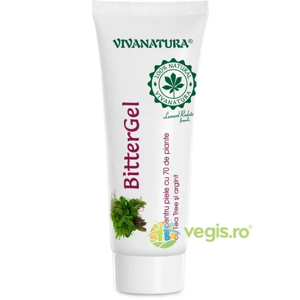 Bitter Gel cu 70 de Plante, Ulei de Tea Tree si Argint 20ml