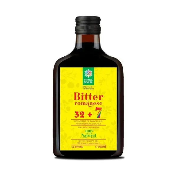 Bitter romanesc 32+7, 200ml, Steaua Divina