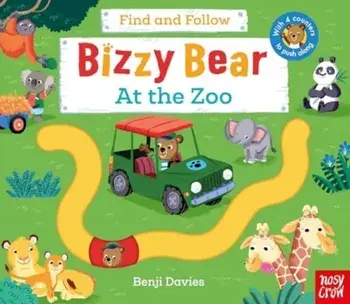 Bizzy Bear: Find and Follow At the Zoo, Board book/***