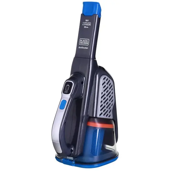 Black & Decker Aspirator portabil Black & Decker BHHV520BF Negru, Albastru, Argintiu Fara sac