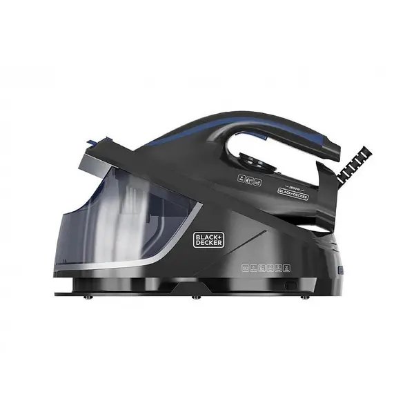 Black & Decker Fier de calcat cu abur (statie) Black+Decker BXSS2800E, 2800W, 8 bari, cu functie ECO, Negru