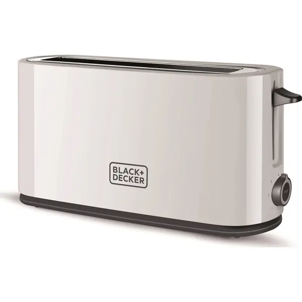 Black & Decker Prajitor de paine Black & Decker BXTO1001E, 1000W, 2 felii, 7 trepte de prajire, Alb