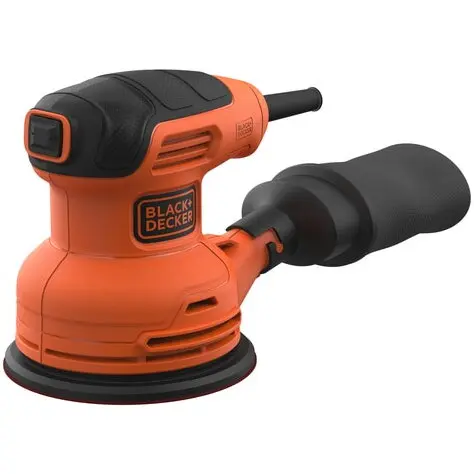 Black & Decker Slefuitor centrifugal, Black & Decker, BEW210-QS, 230 W, sac de colectare a prafului cu filtru lavabil, Negru-Portocaliu