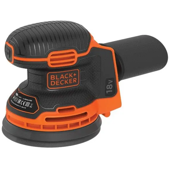 Black & Decker Slefuitor cu excentric, Black+Decker BDCROS18, 125 mm, 18 V, fara acumulator