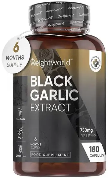 Black Garlic Extract, 180 capsule, Weight World