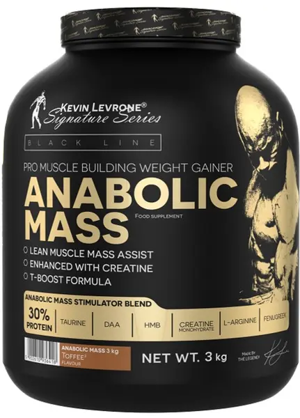 Black Line Anabolic Mass, vanilie, 3 kg, Kevin Levrone