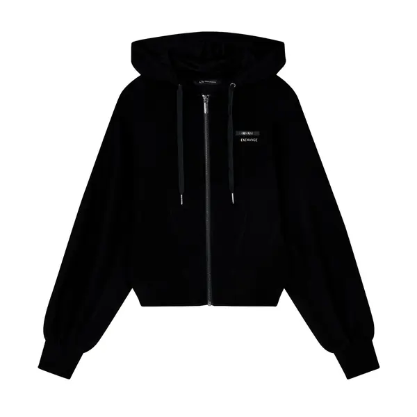 Black zip-up sweatshirt L