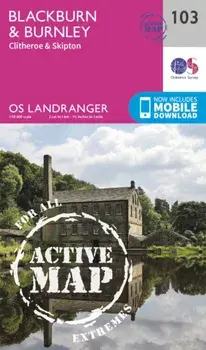 Blackburn & Burnley, Clitheroe & Skipton. February 2016 ed, Sheet Map/Ordnance Survey