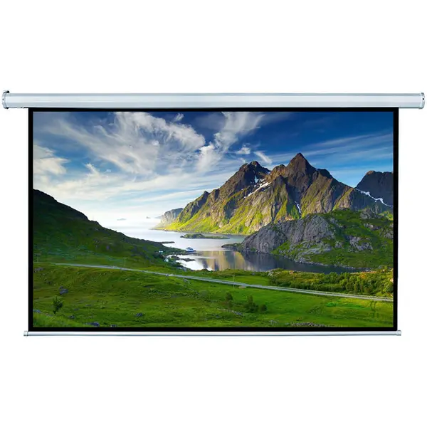 Blackmount Ecran proiectie electric, perete/tavan, 240 x 135 cm, Blackmount, cu telecomanda, Format 16:9