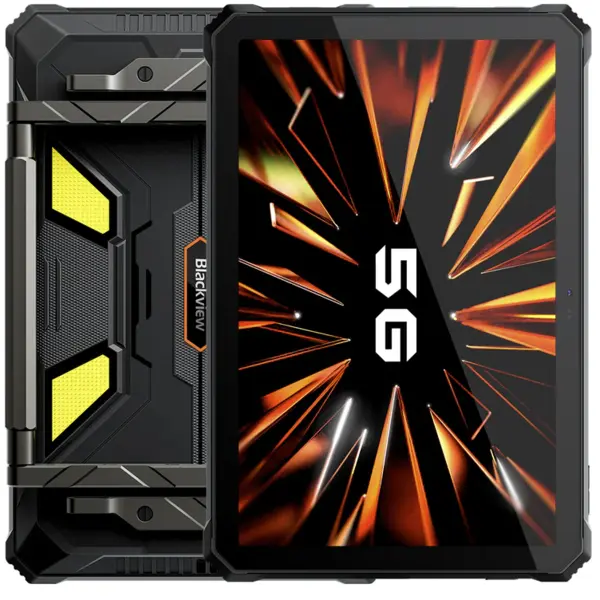 Blackview Tableta Blackview Active 12 Pro Rugged, Ecran FHD+ 11, Proiector 200 lumeni, Procesor MediaTek Dimensity 7300 Octa-Core, 12GB RAM, 256GB Flash, 108MP, Bluetooth, Wi-Fi, Android, 5G, Dual SIM, Fara incarcator, Negru