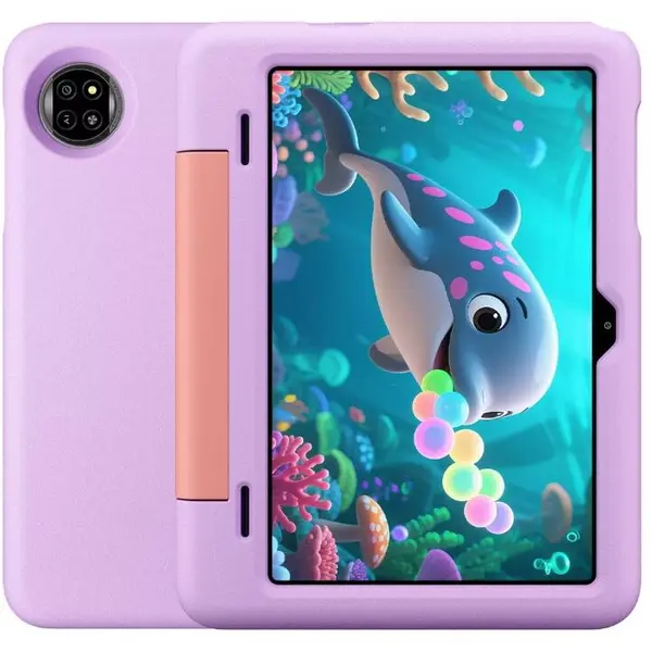 Blackview Tableta Blackview Tab 20 Kids, Procesor Quad-Core Unisoc T310, Ecran HD+ IPS 60Hz 10.1, 4GB RAM, 64GB Flash, 8MP, Android 15, Mod PC, Google Kids Space, 6600 mAh, 10W, Wi-Fi, Roz