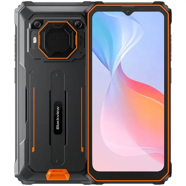Blackview Telefon Mobil Blackview BV6200 Pro, Procesor Octa-Core Mediatek MT6765 Helio P35, Ecran IPS LCD touchscreen 6.56, 6GB RAM, 128GB Flash, Camera Duala 13+0.3MP, Wi-Fi, 4G, Dual Sim, Android, Negru/Portocaliu