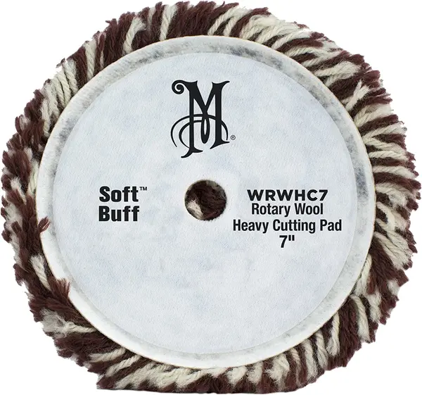 Blana de oaie MEGUIAR'S Soft Buff Rotary Wool Heavy Cutting Pad 203mm