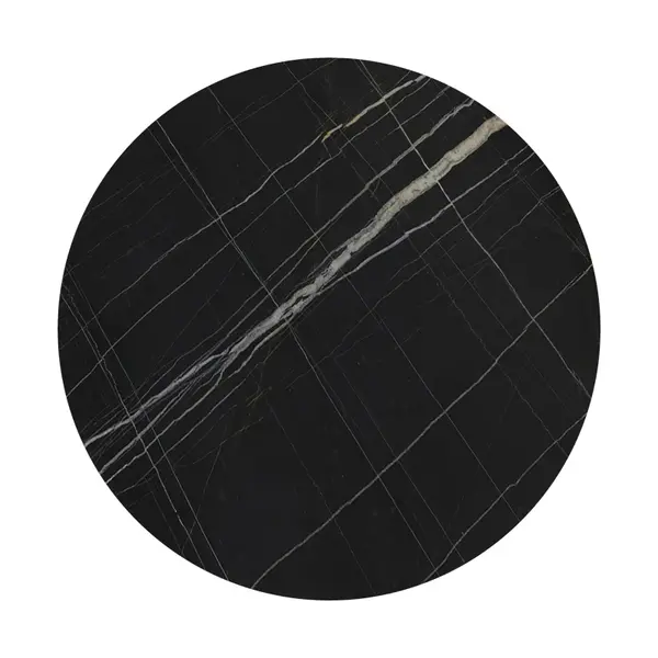 Blat de masă Relian cu neagră, D69cm, grosime 12mm, 69x69 cm