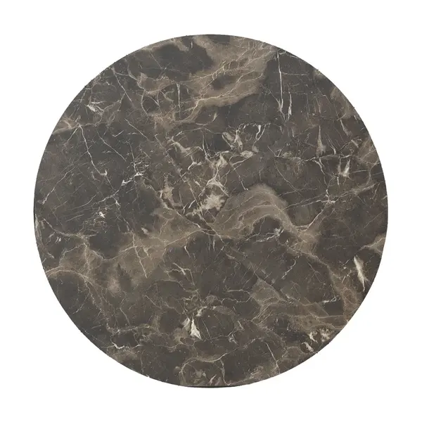 Blat de masa Verhia, Pako World, Gri inchis, Aspect marmura, 12 mm, 69 cm