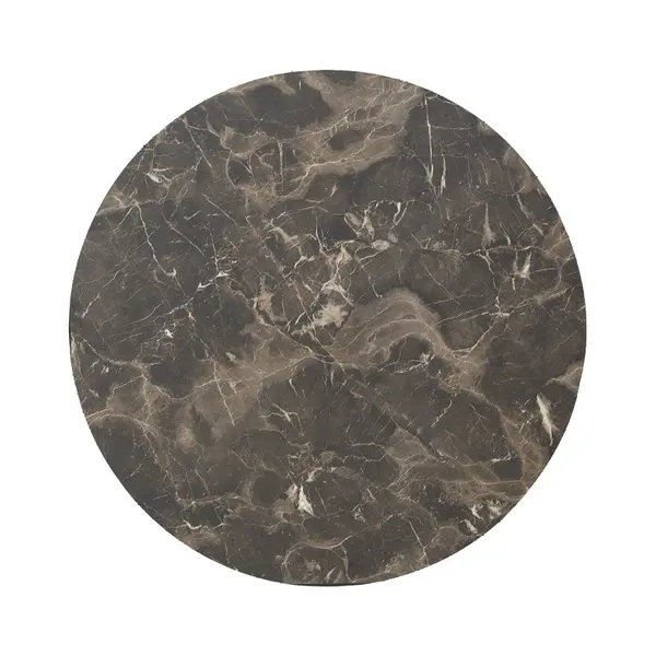 Blat de masa Verhia, Pako World, Gri inchis, Aspect marmura, 12 mm, 60 cm