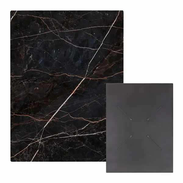 Blat masa HPL RELVAR 1 MARBLE 60x80 CM - Negru