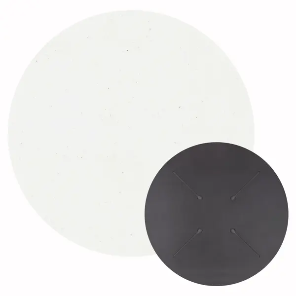 Blat masa HPL RUNAVIK 2 UNI Ø60 CM - Alb
