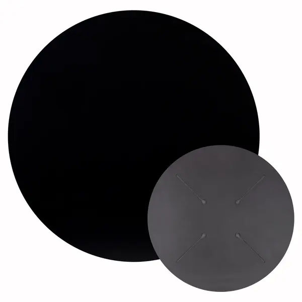 Blat masa HPL RUNAVIK 2 UNI Ø60 CM - Negru