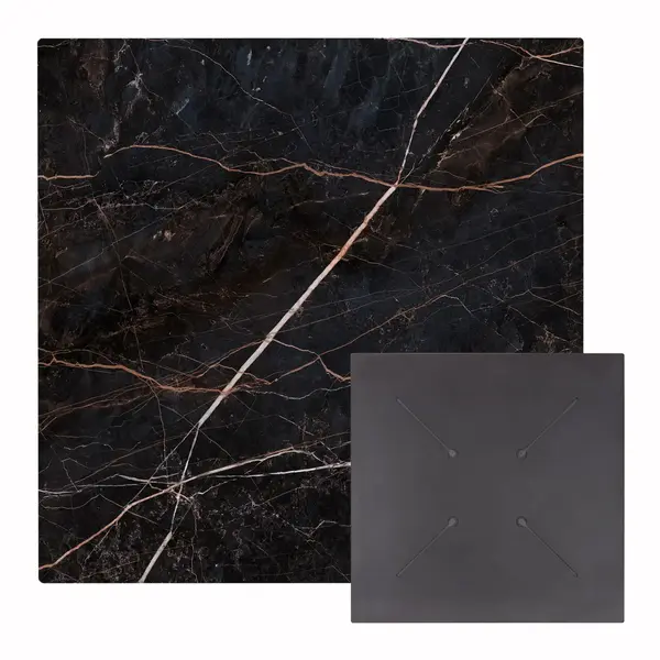 Blat masa HPL VOJENS 2 MARBLE 70 CM - Negru
